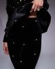 ASOS LUXE ASOS LUXE velvet pants with pearl embellishment in black - part of a set-Multi - 3