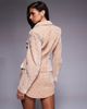 ASOS LUXE ASOS LUXE velvet quilted jacket in light pink - part of a set - 2