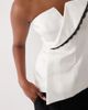 ASOS LUXE ASOS LUXE white bandeau corset top with contrast trim detail in white - 3