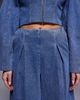 ASOS LUXE ASOS LUXE wide leg denim jeans with corset detail in mid blue - part of a set - 4