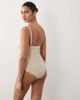 ASOS Maternity ASOS DESIGN Maternity Cassi v-wire one-piece swimsuit in champagne-Multi - 3