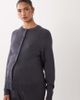 ASOS Maternity ASOS DESIGN Maternity compact knit boxy cardigan in charcoal - part of a set-Gray - 1