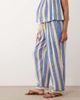 ASOS Maternity ASOS DESIGN Maternity Delilah under the bump beach cheesecloth pants in blue stripe - 2
