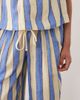ASOS Maternity ASOS DESIGN Maternity Delilah under the bump beach cheesecloth pants in blue stripe - 3