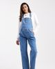 ASOS Maternity ASOS DESIGN Maternity denim overalls in mid blue - 1