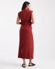 ASOS Maternity ASOS DESIGN Maternity high neck sleeveless midi dress with draped neck in rust-Multi - 4