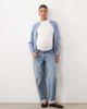 ASOS Maternity ASOS DESIGN Maternity high rise relaxed roll up jean in midwash blue - 2