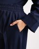 ASOS Maternity ASOS DESIGN Maternity interlock wide leg pants in navy - 3