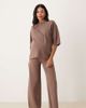 ASOS Maternity ASOS DESIGN Maternity knit structured pants in mocha - part of a set-Brown - 1