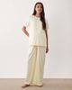 ASOS Maternity ASOS DESIGN Maternity mix & match cotton pajama pants in buttermilk-Yellow - 3