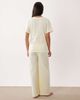 ASOS Maternity ASOS DESIGN Maternity mix & match cotton pajama pants in buttermilk-Yellow - 4