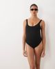 ASOS Maternity ASOS DESIGN Maternity Oceana scoop neck swimsuit in black - 2