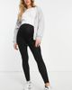 ASOS Maternity ASOS DESIGN Maternity over the bump premium supersoft leggings in cotton modal-Black - 1