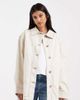 ASOS Maternity ASOS DESIGN Maternity oversized cotton Harrington jacket in oatmeal-Neutral - 1