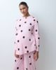 ASOS Maternity ASOS DESIGN Maternity oversized tee and wide leg trouser pyjama set in pink spot print - 2