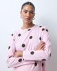 ASOS Maternity ASOS DESIGN Maternity oversized tee and wide leg trouser pyjama set in pink spot print - 3