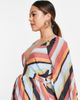 ASOS Maternity ASOS DESIGN Maternity pleated wrap midi dress in multi stripe - 3