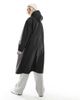 ASOS Maternity ASOS DESIGN Maternity rubberized rain coat in black - 4