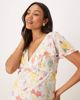 ASOS Maternity ASOS DESIGN Maternity seam detail midi tea dress in pastel floral print-Multi - 4
