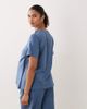 ASOS Maternity ASOS DESIGN Maternity side split pajama tee in denim blue - 4
