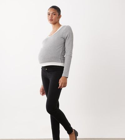 ASOS Maternity ASOS DESIGN Maternity skinny jeans in black