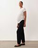 ASOS Maternity ASOS DESIGN Maternity slim barrel leg jeans in black - 3