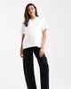 ASOS Maternity ASOS DESIGN Maternity slim barrel leg jeans in washed black - 1