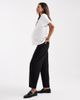 ASOS Maternity ASOS DESIGN Maternity slim barrel leg jeans in washed black - 2