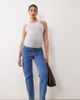 ASOS Maternity ASOS DESIGN Maternity slim fit mom jeans in mid blue - 1