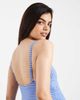 ASOS Maternity ASOS DESIGN Maternity Violet striped scoop neck swimsuit in blue - 2