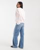 ASOS Maternity ASOS DESIGN Maternity wide leg dad jeans in authentic mid blue - 2