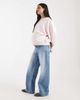ASOS Maternity ASOS DESIGN Maternity wide leg dad jeans in authentic mid blue - 3