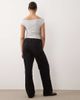 ASOS Maternity ASOS DESIGN Maternity wide leg dad jeans in black - 2