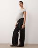 ASOS Maternity ASOS DESIGN Maternity wide leg dad jeans in black - 3