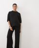 ASOS Maternity ASOS DESIGN Maternity wide leg pants with wool in black - part of a set - 1