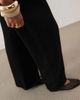 ASOS Maternity ASOS DESIGN Maternity wide leg pants with wool in black - part of a set - 4