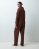ASOS Maternity ASOS DESIGN Viscose Maternity super soft long sleeve shirt & trouser pyjama set in chocolate-Brown - 3