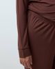 ASOS Maternity ASOS DESIGN Viscose Maternity super soft long sleeve shirt & trouser pyjama set in chocolate-Brown - 4