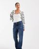 ASOS Petite ASOS DESIGN Petite 90s straight leg jeans in dark wash-Blue - 1