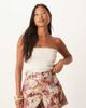 ASOS Petite ASOS DESIGN Petite a line shorts in red floral print - 1