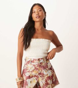 ASOS Petite ASOS DESIGN Petite a line shorts in red floral print