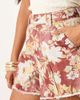 ASOS Petite ASOS DESIGN Petite a line shorts in red floral print - 4