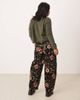 ASOS Petite ASOS DESIGN Petite barrel leg corduroy pants in floral print-Multi - 2