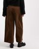 ASOS Petite ASOS DESIGN Petite corduroy wide leg ankle grazer pants in biscuit-Neutral - 4