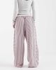ASOS Petite ASOS DESIGN Petite crinkle tipped pull on pants with tie in pink stripe - 4