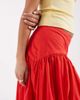 ASOS Petite ASOS DESIGN Petite dropped waist bubble maxi skirt in red - 2