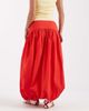 ASOS Petite ASOS DESIGN Petite dropped waist bubble maxi skirt in red - 4