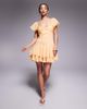 ASOS Petite ASOS DESIGN Petite dropped waist full skirt mini dress in pale orange - 2