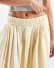 ASOS Petite ASOS DESIGN Petite elastic waist volume midaxi skirt in buttermilk-Yellow - 4