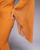 ASOS Petite ASOS DESIGN Petite extreme ruffle sleeves maxi dress with godet inserts skirt in burnt peach-Orange - 3